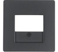 Q.X MODULE ANTHRACITE VELOURS PLAQUE POUR PRISES USB I 10336086