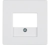 Q.X MODULE BLANC PLAQUE VELOURS POUR PRISES HIFI ET TAE 10336089