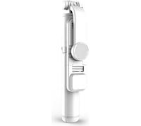 Q02s Selfie Stick pliable sans fil Bluetooth Mini trépied avec lumière de remplissage Shutter télécommande blanche