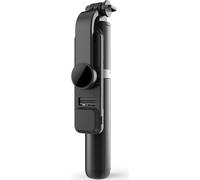 Q02s Selfie Stick pliable sans fil Bluetooth Mini trépied avec lumière de remplissage Shutter Télécommande noir