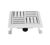 Q05 CANIVEAU DE DOUCHE EN INOX CARRE 20CM, STERFPUT DE DOUCHE, HAUTEUR AJUSTA...
