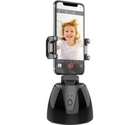 Q1 Auto Smart Selfie Stick Rotation à 360 degrés Support de téléphone portable Suivi du visage Caméra Gimbal pour enregistrement vidéo Noir