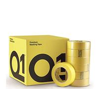 Q1 Lot de 50 rubans de masquage peinture haute performance 36 mm avec adhésif à base de caoutchouc et résistance à la température 110 °C