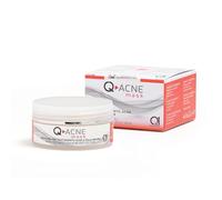 Q1, Q-Acne Mask, Masque Visage pour l'Acné, à Base d'Argile et Acide Salicylique, Action Purifiante et Anti-Inflammatoire, Élimine Sébum et Impuretés, Traitement de l'Acné, 50 ml, Nouvelle Texture