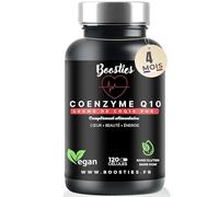 Q10 coenzyme 200mg - 120 gélules (4mois) - Protecteur Anti-Age - Énergie Cellulaire - Absorption Maximale -Végan -Issue de fermentation végétale - Ubiquinone - CoQ 10 de Boosties
