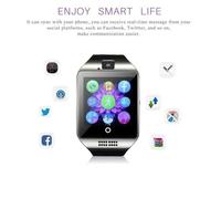 Q18 Montre Intelligente Bluetooth Avec Caméra - Noir