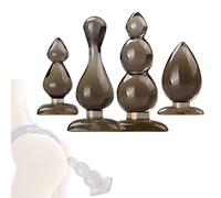 Q1A- 4 Jouets en Silicone Marron de Différentes Ḁṉḁl Plṳg Bṳtt Ḁṉḁle Prôsṱḁṱe Deḇṳṱḁṉt Vḯḇrḁṉṱ Tṳṉṉel xl le Qṳeṳ Ğodémiċhet Ğodé Đilđo Vibromaşşéur pour Femme Homme Gḁys