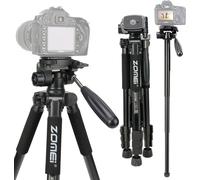 Q222 Pro Trépied pour appareil photo portable Tête monopode