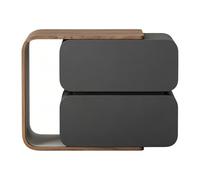 Q2f8o3h5 Table de Chevet Table de Chevet avec tiroirs empilés, Panneau latéral Extensible en Forme C for Chambre à Coucher Table de Nuit(Grigio,Petit)