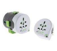 Q2POWER - Adaptateur prise voyage universel avec port USB - compatible avec +195 pays USA/Asie/UK - Vert - Q2 Power G