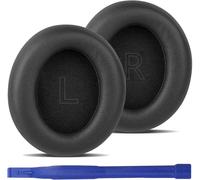 Q30 Coussinets en Cuir protéiné Coussinets Anti-Bruit Cache-Oreilles pour Casque Pièce de Rechange Compatible avec Les écouteurs Anker Soundcore Life Q30/35 (Noir)