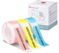Q31/Q30 Étiquettes Adhésives Rose/Jaune/Bleu 14x50 Mm Étiquettes Thermiques Pour Q31/Q30s/Q30 Etiqueteuse