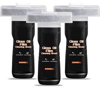 Q4 Glass Emulsion Car Cleaner, Q4 Glass Guard, Qifor Glasses Oil Film Remover For Car Window, Removes Oil Film & Smudges, Roll-On Glasses Compound With Cleaning Board, Improve Windshield Clarity (3)