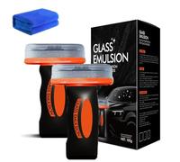 q4 Glass Guard Cleaner - Car Windshield Oil Film Remover Lotion, Automotive Emulsion with Cleaning Board & Brush