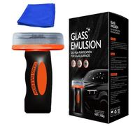 Q4 Glass Guard for Car Windows - Oil Film Remover Lotion and Glasses Emulsion Cleaner with Automotive Oil Film Cleaning Brush - Streak-Free Finish for Windshield and SideGlass (1)
