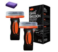 Q4 Glass Guard, Qifor Car Oil Film Cleaner, Automotive Oil Film Cleaning Brush for Car Windows - Glass Cleaning Board (2PCS)