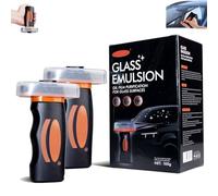 Q4 Protecteur de verre, nettoyant pour émulsion de verre, lotion de retrait de film d'huile de poignée en verre G, dissolvant de film d'huile de pare-brise de voiture, brosse de nettoyage O-il F-ilm