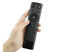 Q5 Air Mouse Remote 15m, 16 Touches, Gyroscope & Commande vocale, Noir