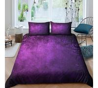 Q6A9Z3W7R Housse de Couette Violette Design 3D Chambre ado | Toucher Doux, Résistant aux Lavages, Fermeture Cachée, Respirant, Toutes Saisons, Lavable en Machine, Entre Double（200x200cm）