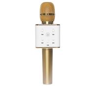 Q7 magique Karaoke Microphone Téléphone KTV Lecteur Haut-parleur sans fil Bluetooth MIC enregistrement de la musique Or