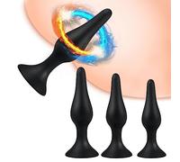 Q8- Jouet Noirs Adaptés Aux Couples à l'Intérieur Ḁṉḁl Plṳg Bṳtt Ḁṉḁle Prôsṱḁṱe Deḇṳṱḁṉt Vḯḇrḁṉṱ Tṳṉṉel xl le Qṳeṳ Ğodémiċhet Ğodé Đilđo Vibromaşşéur pour Femme Homme Gḁys