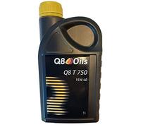 Q8 Oils T750 15W-40 - Huile Moteur Minérale - API CH-4 / ACEA E5 - Usage Intensif - 1 Litre