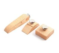 Qaautor 3pcs Coin Biseauté Carré Bloc de Ponçage à la Main Outil de Polissage de Meulage de Bord en Cuir Fait à la Main