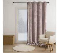 QABANE Home Maison - Rideau d'ameublement en Fausse Fourrure Polyester, Fourrure Taupe 150 x 240 cm