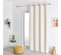 QABANE HomeMaison.COM Rideau Jacquard - Ecru - 140 X 260 cm