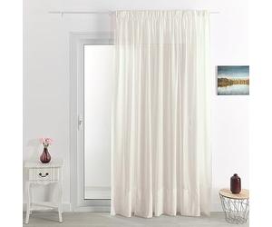 QABANE HomeMaison.COM Voilage Poly-Lin Plombé - Champagne - 240 X 240 cm