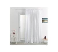 QABANE HomeMaison.COM Voilage Sable Plombé - Blanc - 360 X 240 cm