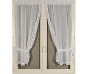 QABANE Paire de Rideaux Bonne Femme à Bord macramé