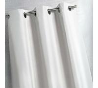 QABANE - Rideau d'Extérieur en Tissu Déperlant - Polyester - Résistant Intempéries - Rideaux Extérieurs Imperméables Jardin Terrasse - 140 x 260 cm - Blanc