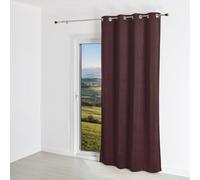 QABANE Rideau uni Effet Velours coloré