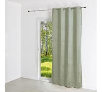 QABANE Rideau uni Effet Velours coloré