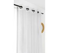 LINDER Voilage certifié Non Feu M1-145x240cm - Blanc