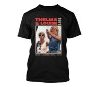 QACDUDNU Thelma and Louise 1991 Black T Shirt Black M