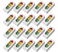 Qacpahucy Boîtes à Macarons avec fenêtre transparente Lot de 20 pour cupcakes donuts biscuits et mini-gâteaux mariage anniversaire pâtisserie