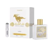Qaed Al Fursan Unlimited Original Parfum arabe pour femme longue durée 90 ml Eau de parfum importé de Dubaï avec atomiseur rechargeable 5 ml, parfum frais et exotique (Unlimited)