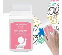 Qaestuan Crème de Réparation Murale, Enduit de Rebouchage Séchage Rapide, Brosse Roulante de Réparation de Mur, Peinture de Retouche pour Intérieur pour Réparer Murs Trous Graffitis Fissures (Gris)