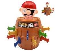 Qaestuan Jeu de Société Pirates Enfant Jeux de Société, Jeux pour Enfants Pirate avec Tonneau et épées, Enfant Pop Up Classic Jeu d'action, pour 3-8 Ans GarçOns Filles