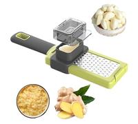 Qaestuan Presse Ail, Ecrase Ails Manuel, Presse-Ail de Cuisine Professionnelle, Press Ails à Bascule Inox, Garlic Crusher, Garlic Press, Facile à Nettoyer et Durable