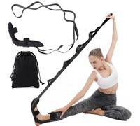Qaestuan Sangle de Yoga, Stretching Strap with Loops and Detachable Foot, Sangle d'exercice Élastique, Étireur de Fascia de Yoga, pour Fitness, Pilate, étirement Corp