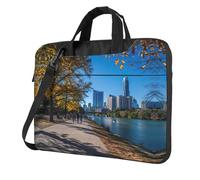 qahuopp Austin Texas Sac d'ordinateur avec poignée de transport pour ordinateur portable 13 14 15,6 pouces, Noir , 13 inch