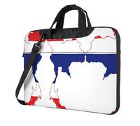 qahuopp Sac d'ordinateur avec poignée de transport pour ordinateur portable de 13 à 14 et 15,6 pouces Motif drapeau de la Thaïlande, Noir , 15.6 inch