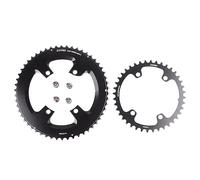 QAINKUN Plateau 110bcd double vélo de route rond 52 36T 53 39T 54 40T 50 34 48 33T Plateau étroit large (couleur : rond 54-40T)