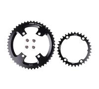 QAINKUN Plateau 110bcd double vélo de route rond 52 36T 53 39T 54 40T 50 34 48 33T Plateau étroit large (couleur : rond 48-33T)