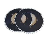 QAINKUN Plateau de pédalier 1 pièce 130 BCD à pignon fixe pour vélo de piste de chaîne de vélo à vitesse unique 44T 46T 48T 50T 52T 53T Plateau étroit large (couleur : 130BCD 42T)