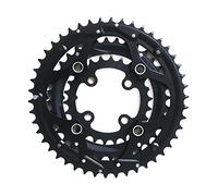 QAINKUN Plateau de pédalier 48T 46T 38T 36T 28T 26T 24T BCD 104-64 MTB Plateau de chaîne en alliage d'aluminium Pièces de vélo VTT Plateau étroit large (couleur : 46-36-26T)
