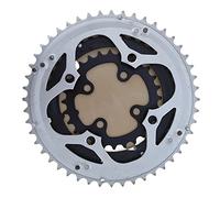 QAINKUN Plateau de pédalier 48T 46T 38T 36T 28T 26T 24T BCD 104-64 MTB Plateau de chaîne en alliage d'aluminium Pièces de vélo VTT Plateau étroit large (couleur : 48-38-28T)